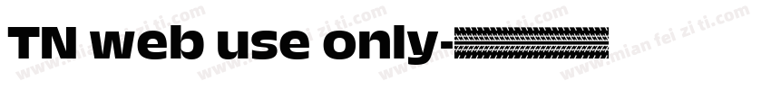 TN web use only字体转换